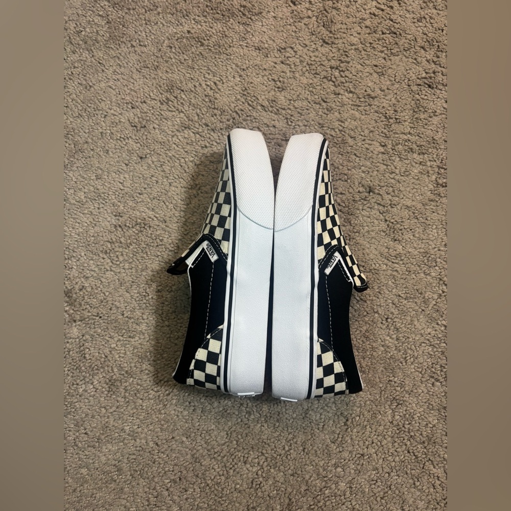 Vans Kids Black and White Checkerboard Sneakers - Picture 7 of 10